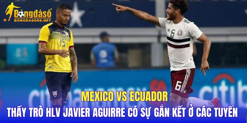 Mexico vs Ecuador thầy trò HLV Javier Aguirre có sự gắn kết ở các tuyến 